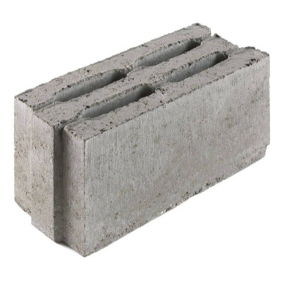 Камень стеновой 390х160х188 мм СКЦ 1Р-3 бетонный #4