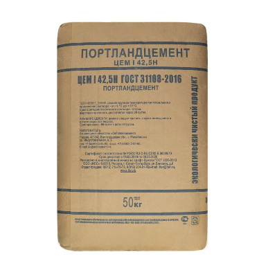 Цемент Себряковцемент ПЦ 500 Д0 (ЦЕМ I 42,5Н), 50 кг #4