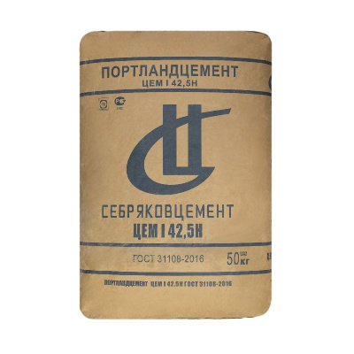 Цемент Себряковцемент ПЦ 500 Д0 (ЦЕМ I 42,5Н), 50 кг #1