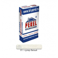Цветная кладочная смесь PEREL VL 0201 супер-белый 50 кг