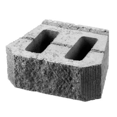 Подпорный камень колотый 395х270х152 (167) мм серый #1