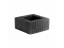 Колонный блок рифленый 300х300х140 мм черный ##4