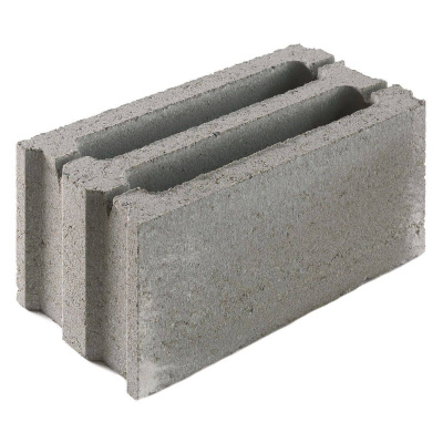 Блок перегородочный 390х190х188 мм бетонный #2