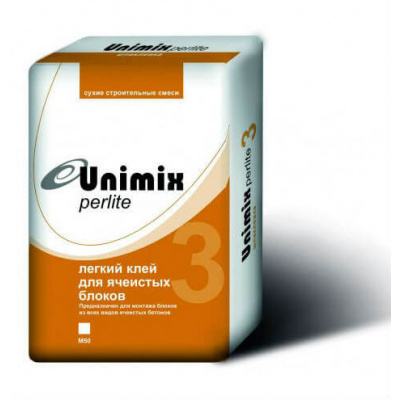 Клей для газобетонных блоков UNIMIX 25 кг #1