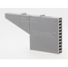 Вентиляционно-осушающая коробочка VENTEK универсальный формат, серая