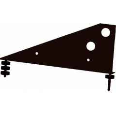 Кронштейн снегозадержателя Optima Grand Line (Гранд Лайн), цвет RAL 8019 (коричневый)