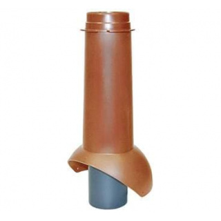 Изолированный вентиляционный выход Pipe-VT 110 Krovent (Кровент) для канализации, кирпичный